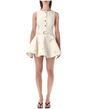 Self-Portrait Short Dresses - Neutro