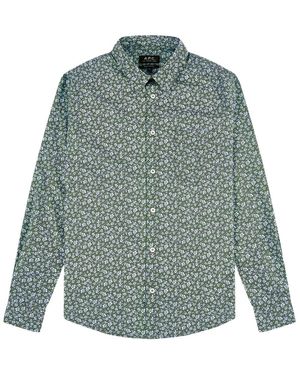 A.P.C. Casual Shirts - Green