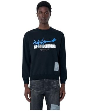 Yohji Yamamoto X Ne Logo Print Sweatshirt - Blau