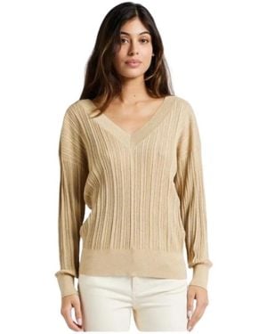 Liu Jo V-Neck Knitwear - Neutro