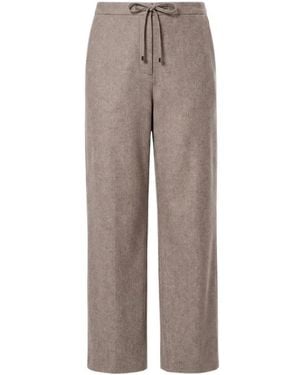 Max Mara Broeken ,Wol Floria Joggingbroek - Grijs