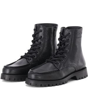 COPENHAGEN Lace-Up Boots - Nero