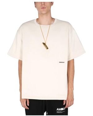 Ambush Tops ,Katoen Padded T-Shirt Birch Birch - Naturel