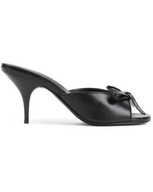 Miu Miu Heeled Mules - Black