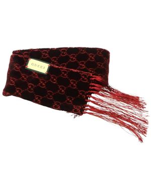 Gucci Accessoires ,Rood ,Dunne Sjaal