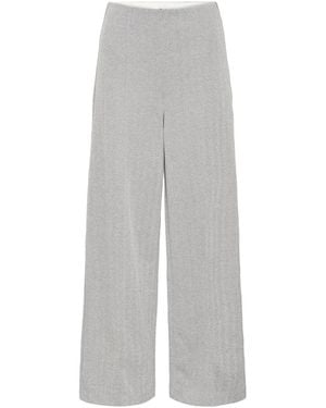 Ichi Wide Trousers - Grey