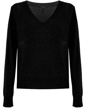 Kocca V-Neck Knitwear - Zwart