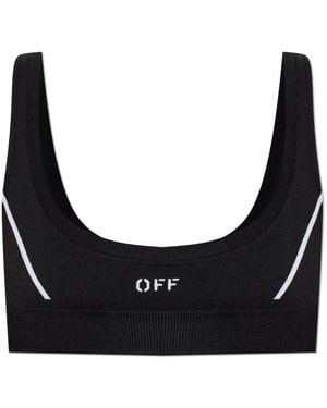 Off-White c/o Virgil Abloh Logo Sport Bh - Zwart