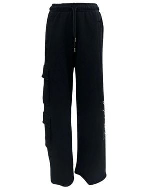 Marcelo Burlon Wide Trousers - Negro