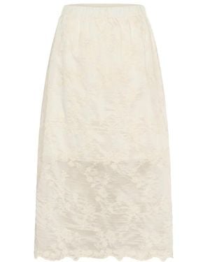 Saint Tropez Midi Skirts - Blanco