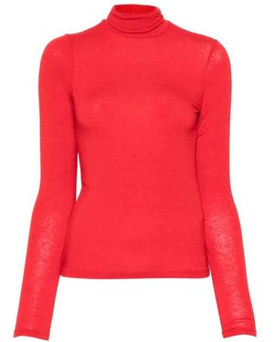 Tela Truien & Vesten ,Rood ,Roll Neck Sweater