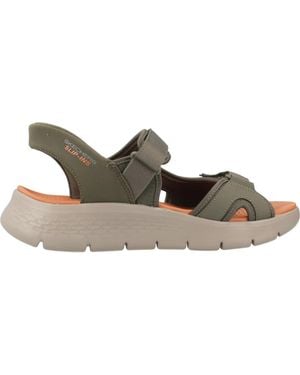 Skechers Flex Flache Sandalen - Braun