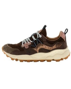 Flower Mountain Schoenen ,Bruin ,Leer Yamano 3 Sneakers