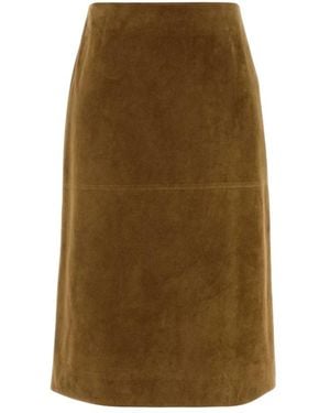 Jil Sander Rokken ,Bruin ,Suède Suède Rok - Groen