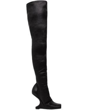Rick Owens High Laarzen - Zwart