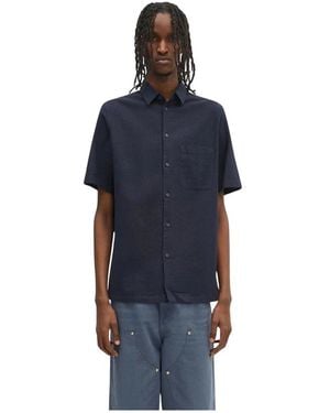 Samsøe & Samsøe Short Sleeve Shirts - Blau