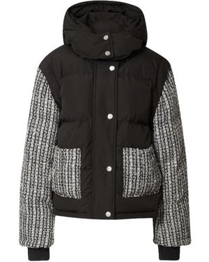 CLOEYS Jassen ,Veelkleurig ,Tweed Tweed Puffer Jack Vest - Zwart