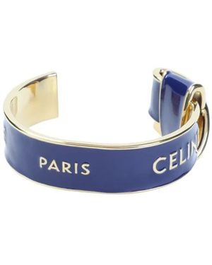 Celine Knotted Cuff Bracelet - Blue