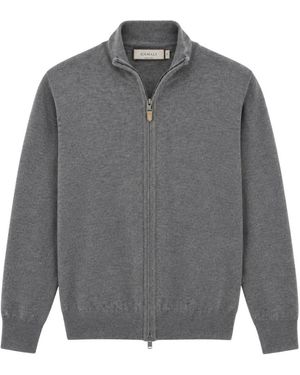 Canali Truien & Vesten ,Grijs ,Wol Reisvest Met Rits