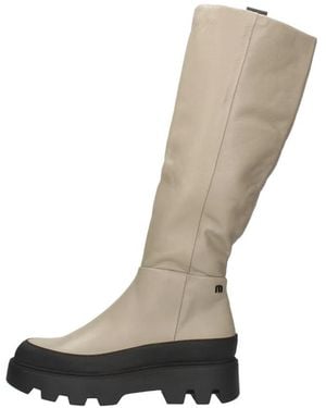 Mjus Lange Stiefel - Natur