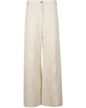 Pinko Broeken ,Ivy Wide Leg Pant - Naturel