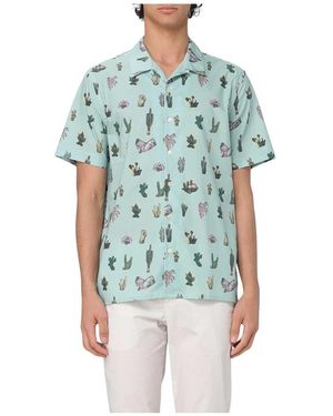 Paul Smith Short Sleeve Shirts - Blu