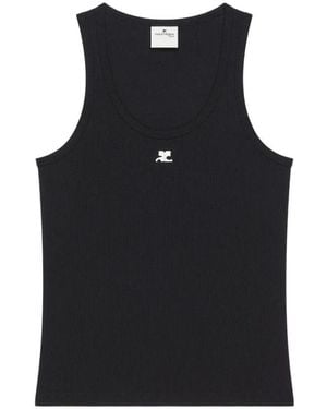 Courreges Sleeveless Tops - Negro