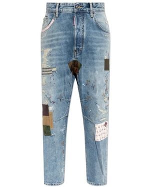 DSquared² Jeans ,Blauw ,Katoen Medium Wash Kawaii Jeans