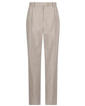 The Row Straight Trousers - Natural