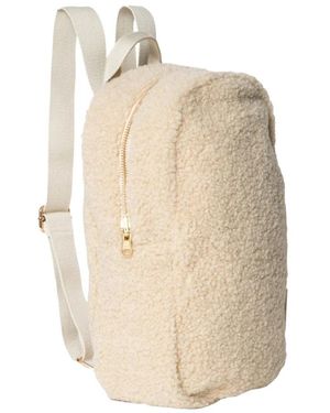 Studio Noos Meisjes Rugtassen Teddy Midi Backpack - Naturel