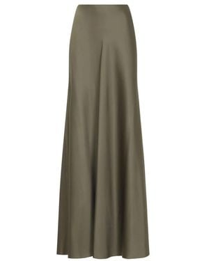 Ralph Lauren Rokken ,Groen ,Satijn Masina Maxi A-Line Rok