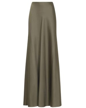 Ralph Lauren Rokken ,Groen ,Satijn Masina Maxi A-Line Rok