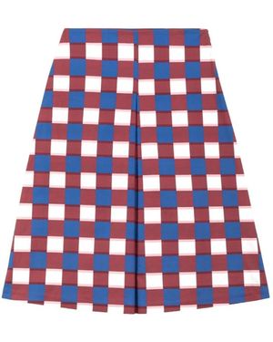 Alpha Studio Rokken ,Veelkleurig ,Gonna A-Line - Blauw