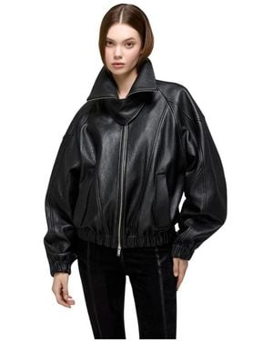 V S P Leather Jackets - Negro