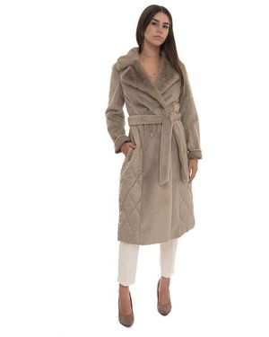Guess Jassen ,Bruin ,Long Coat - Naturel