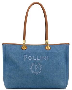 Pollini Tote Bags - Azul