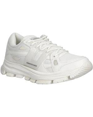 ARMANI EXCHANGE Schoenen ,Wit ,Leer Sneakers Met Contrasterende Details