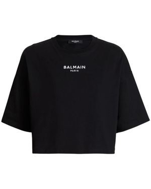 Balmain T-Shirts En Poloshirts - Zwart