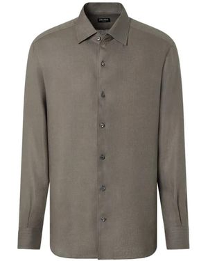 ZEGNA Casual Shirts - Grey