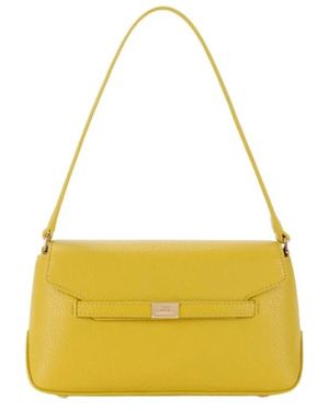 Elisabetta Franchi Gelbe Schultertasche Mit Klappe