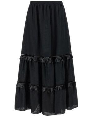 Kiton Maxi Skirts - Black