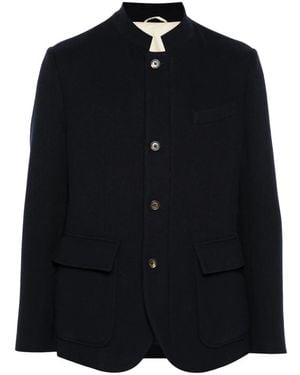 Eleventy Midnight Wollen Jas - Blauw