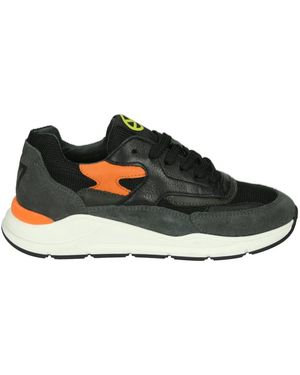 Kipling Schwarze Muster Niedrige Jungen Schuhe - Grau