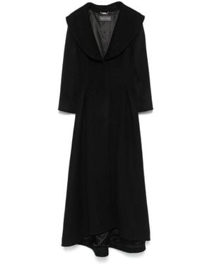 Alberta Ferretti Single-Breasted Coats - Negro