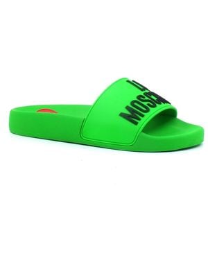 Love Moschino Sliders - Green