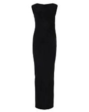 Givenchy Langes Kleid Mit Drapierung - Schwarz