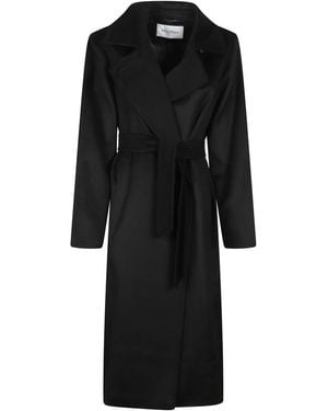 Max Mara Belted Coats - Negro