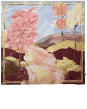 Mos Mosh Silky Scarves - Rosa