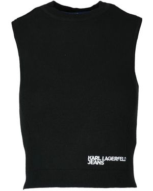 Karl Lagerfeld Round-Neck Knitwear - Nero