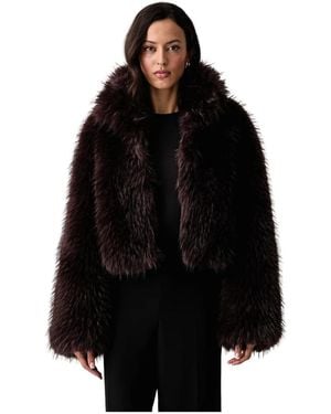 Pinko Faux Fur & Shearling Jackets - Negro